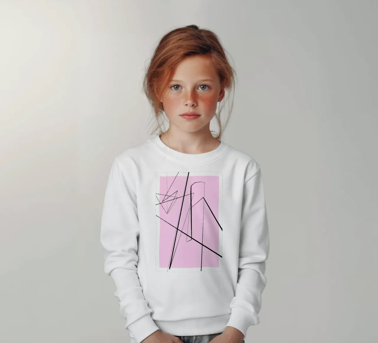 Angular Lines No 4 Kinder Sweatshirt von treechild