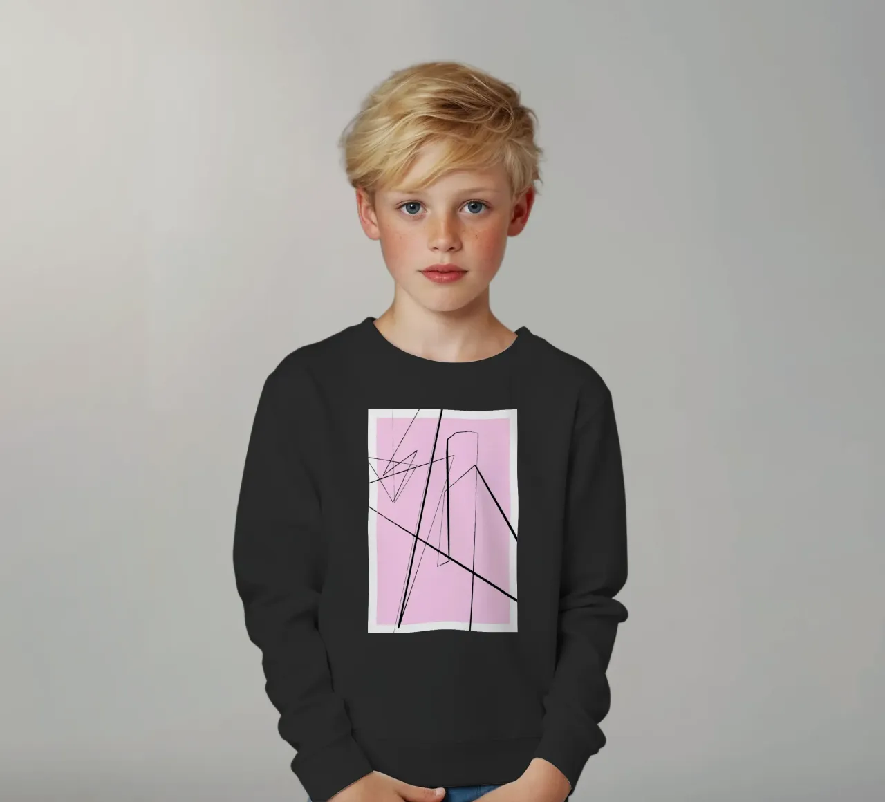 Angular Lines No 4 Kinder Sweatshirt von treechild