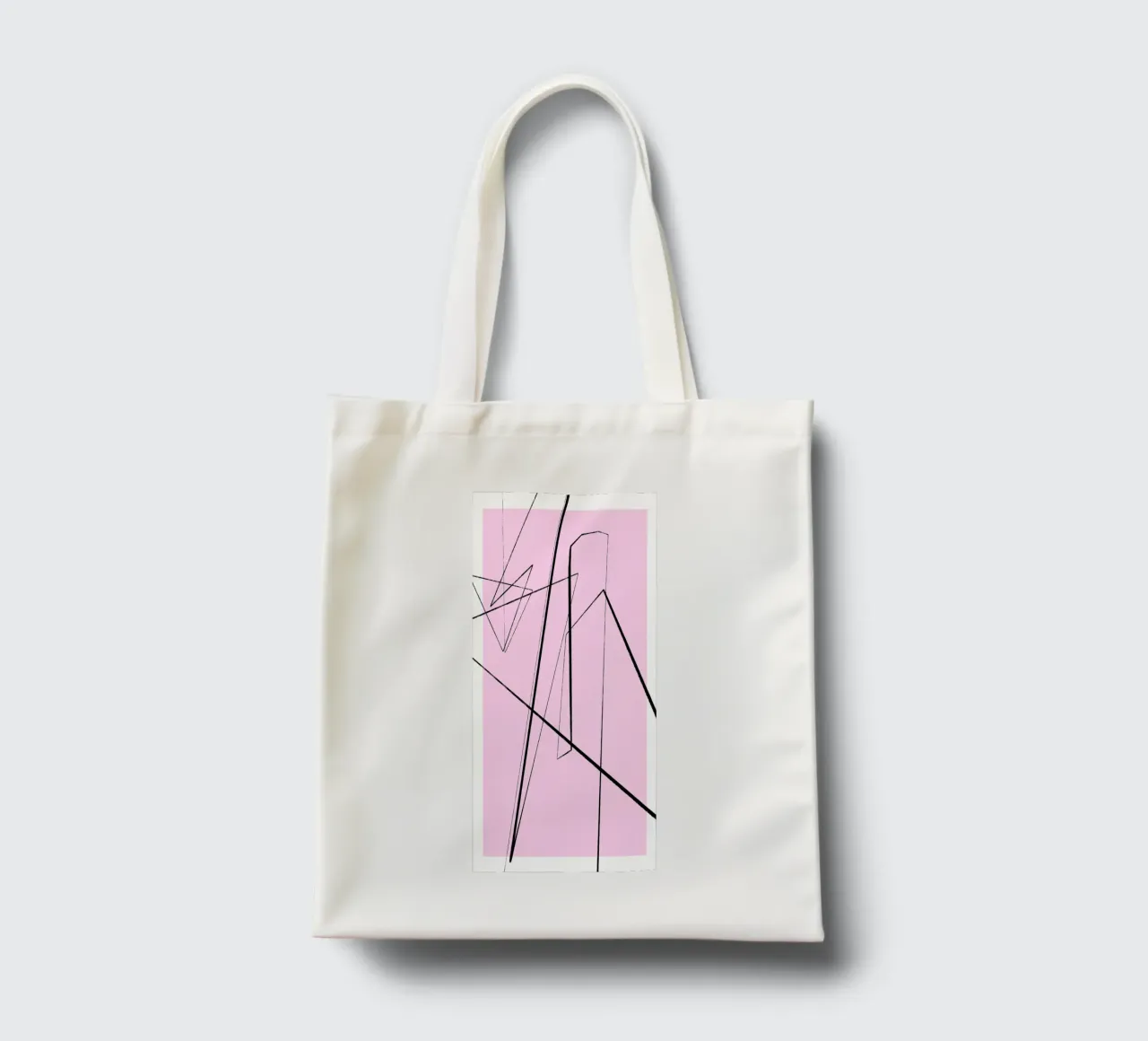 Angular Lines No 4 borsa in juta da treechild