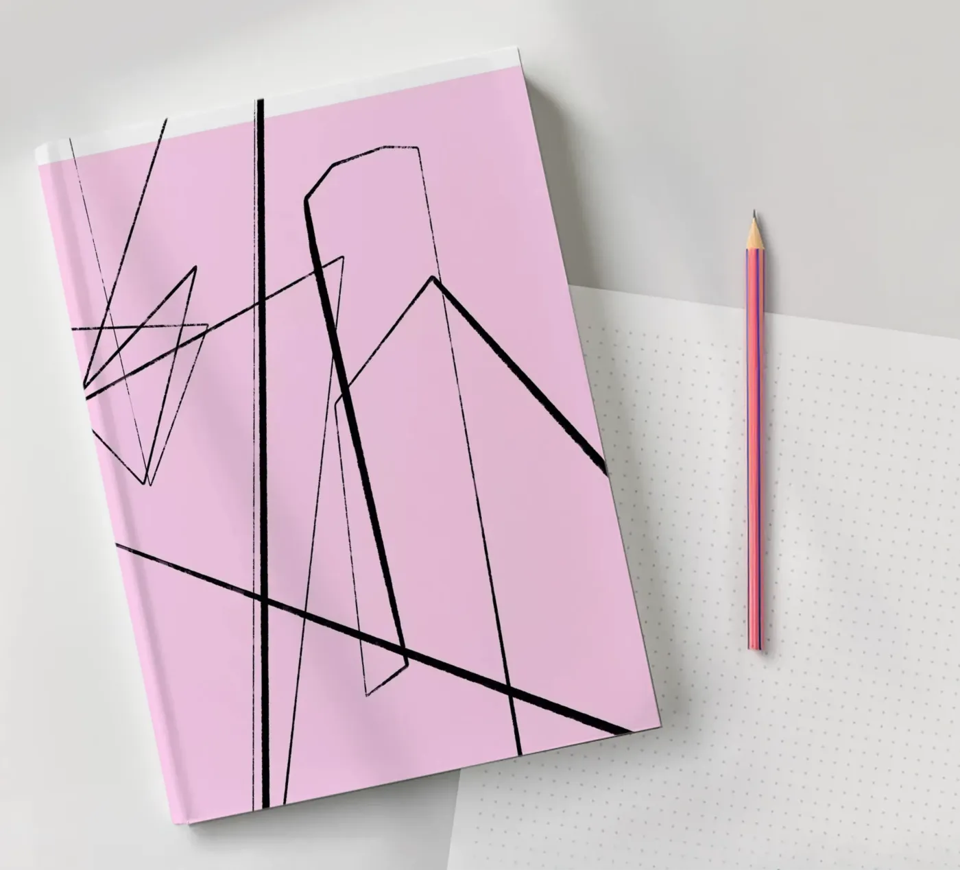 Angular Lines No 4 notebook by treechild