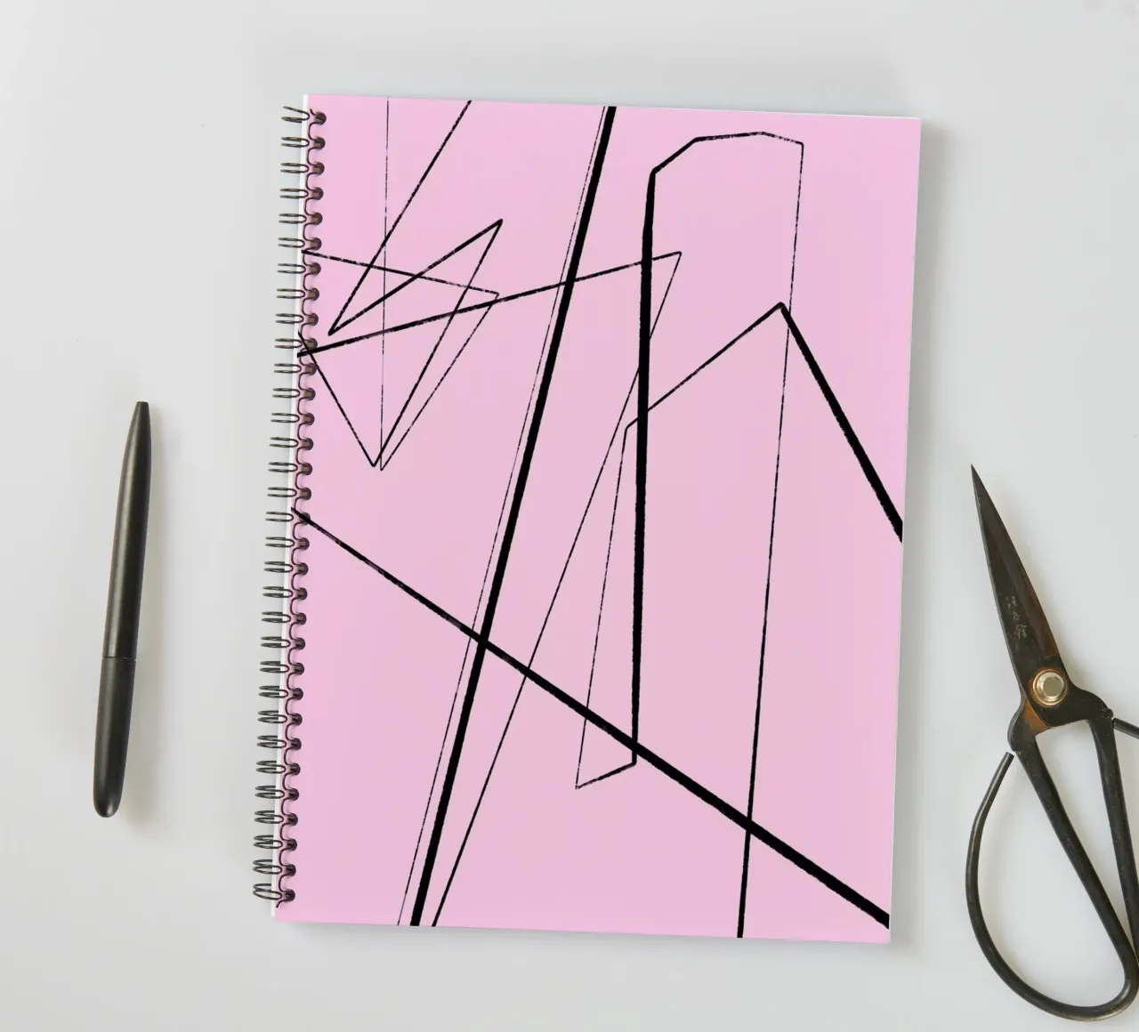 Angular Lines No 4 spiral notebook by treechild