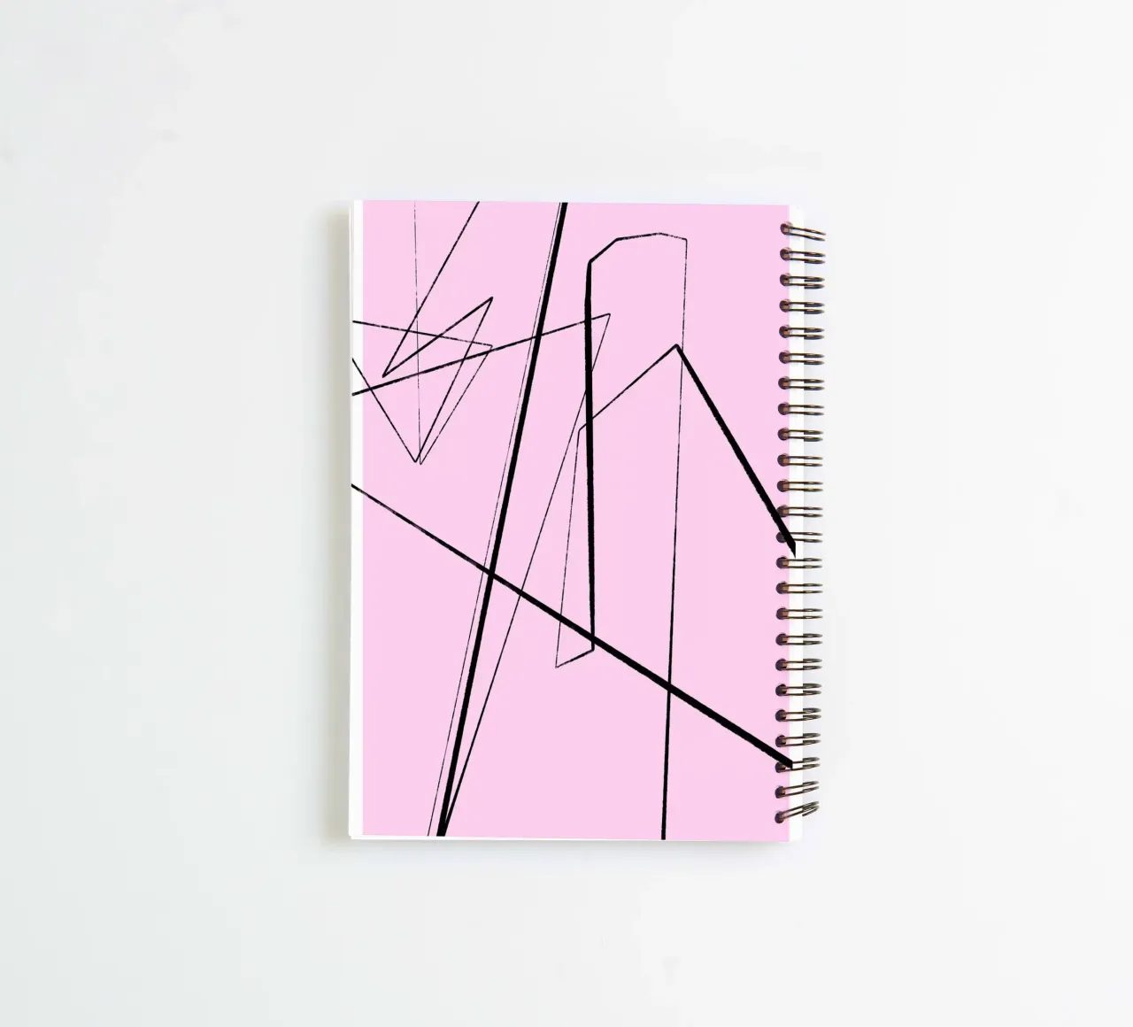 Angular Lines No 4 spiral notebook by treechild