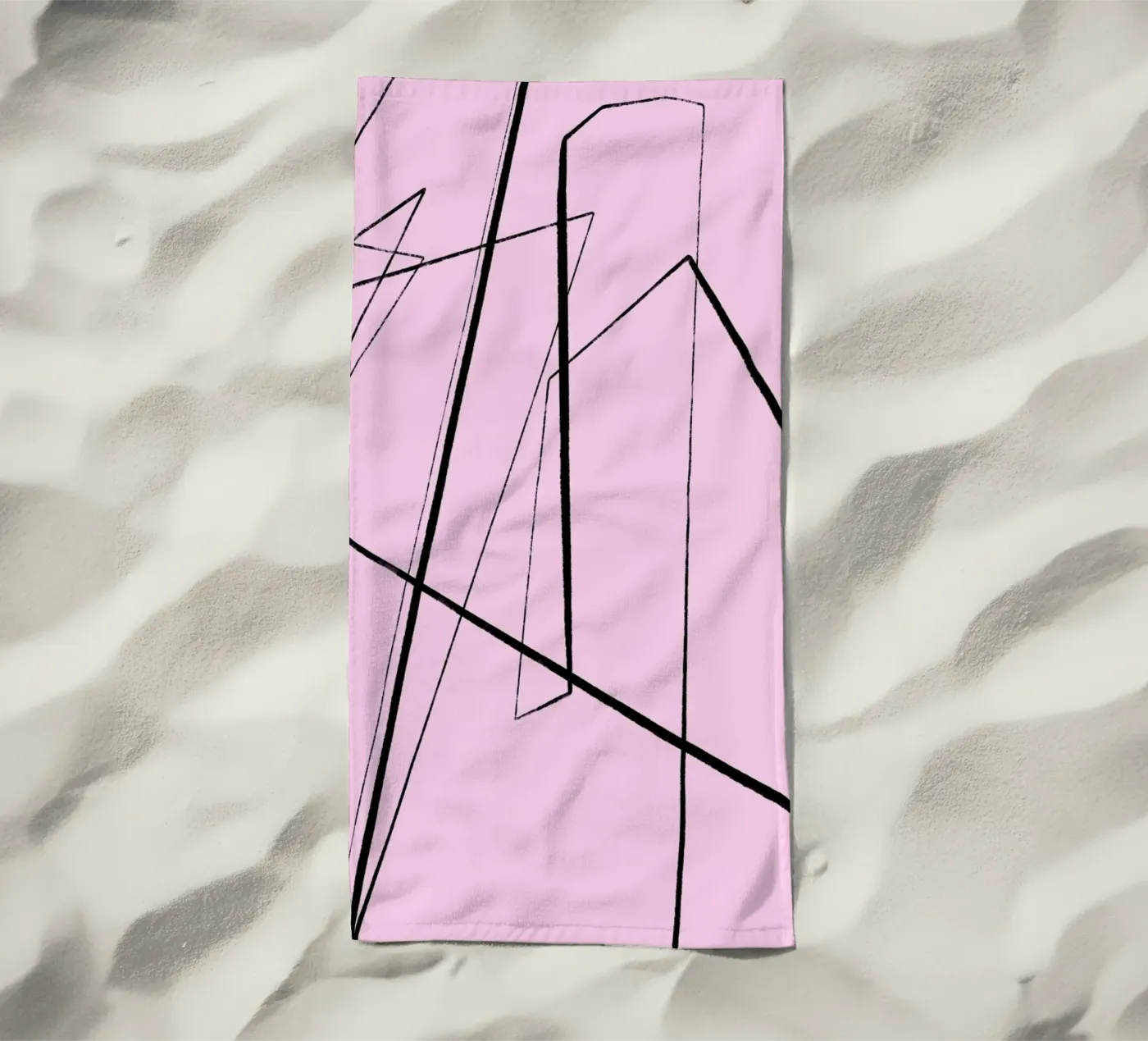 Angular Lines No 4 Strandtuch von treechild