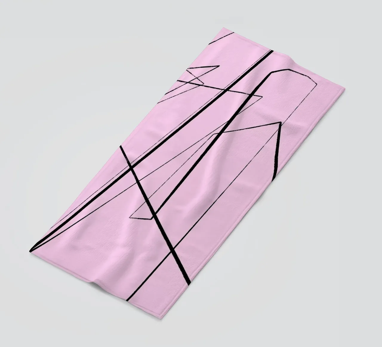 Angular Lines No 4 serviette de plage de treechild