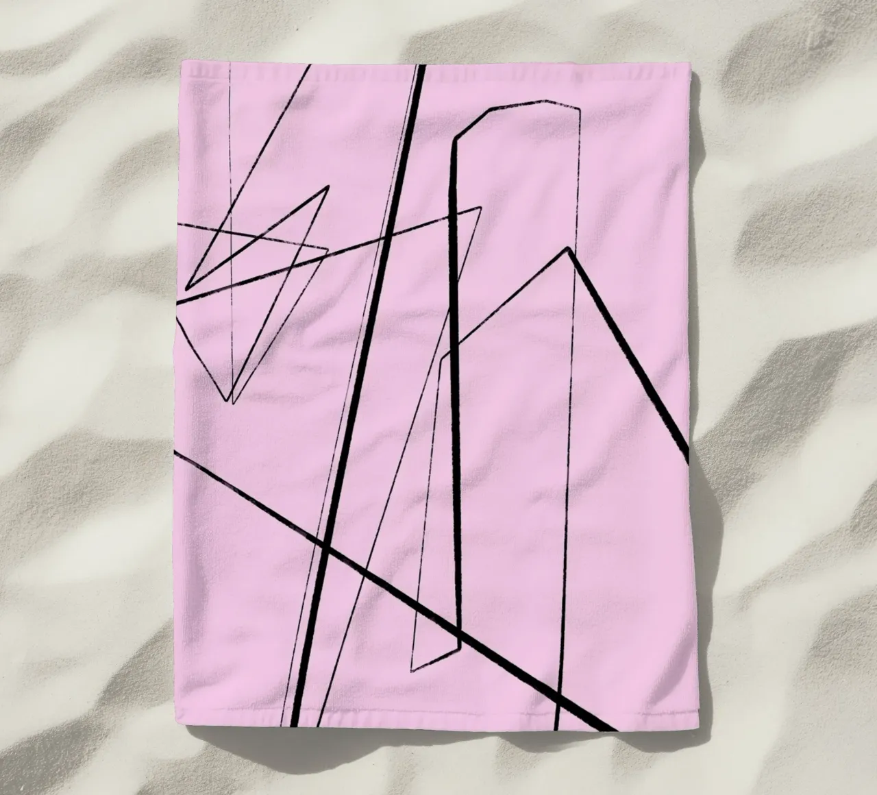 Angular Lines No 4 strandhanddoek van treechild