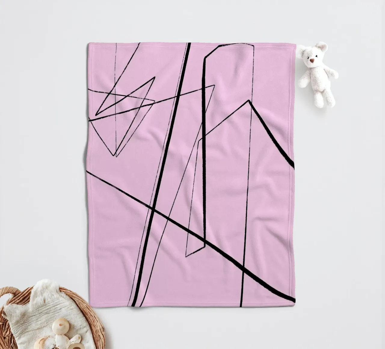 Angular Lines No 4 Fleecedecke von treechild