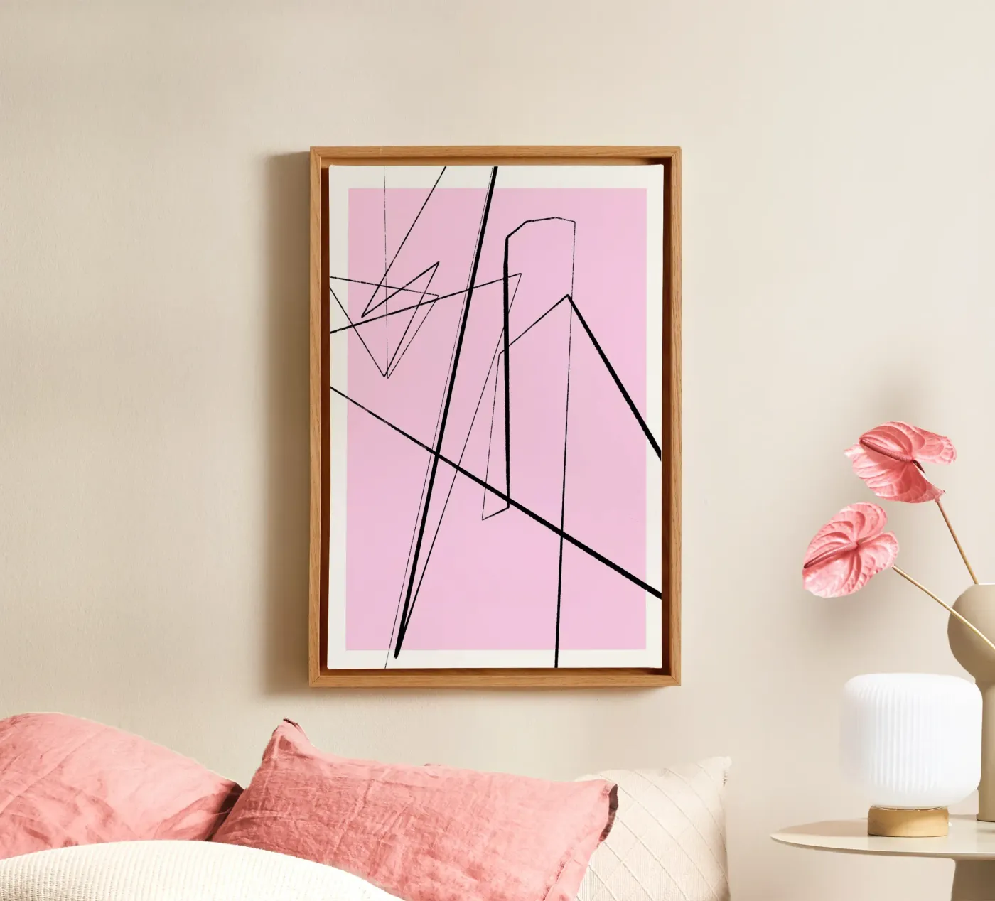 Angular Lines No 4 canvas by treechild