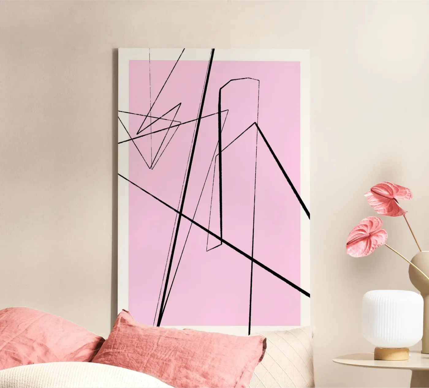 Angular Lines No 4 canvas by treechild