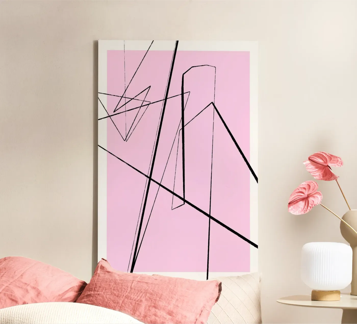 Angular Lines No 4 Leinwand von treechild