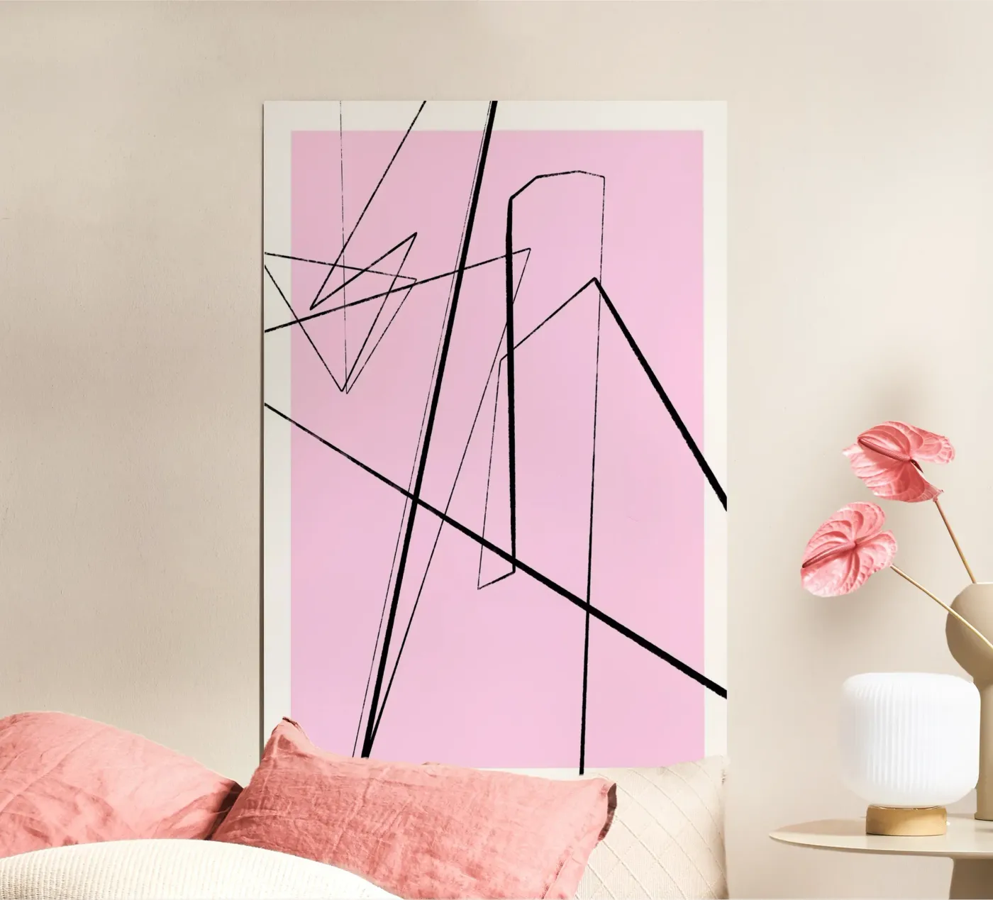 Angular Lines No 4 poster by treechild