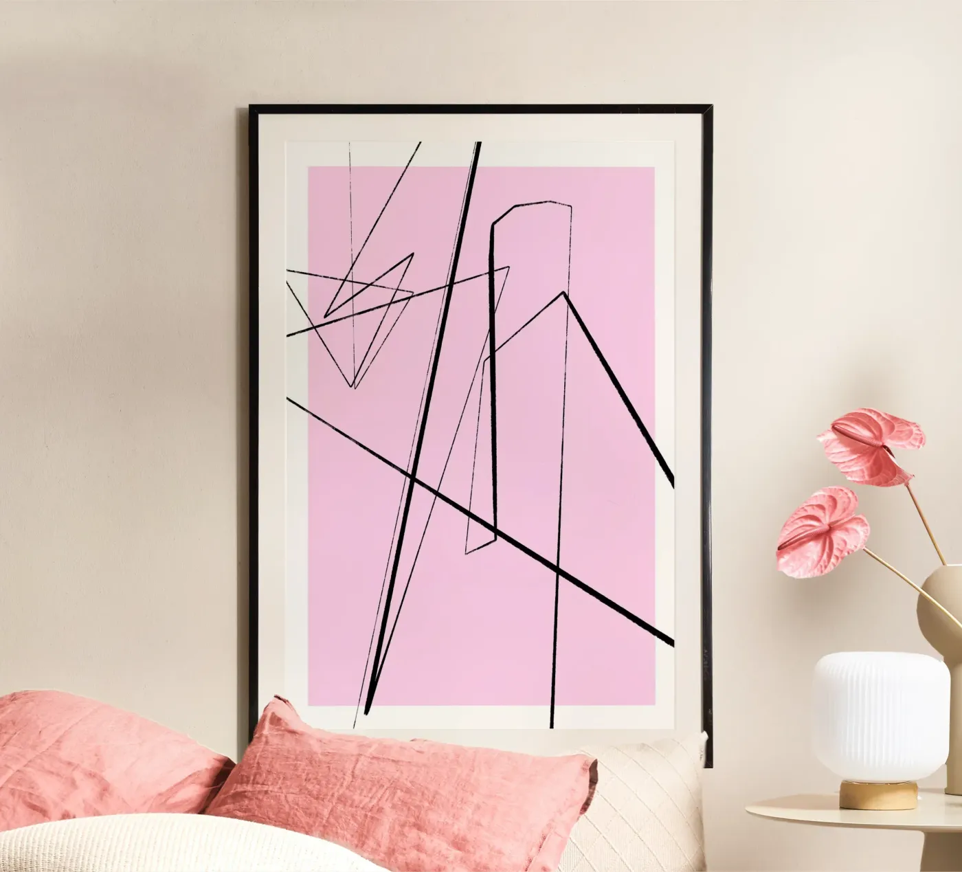Angular Lines No 4 poster by treechild