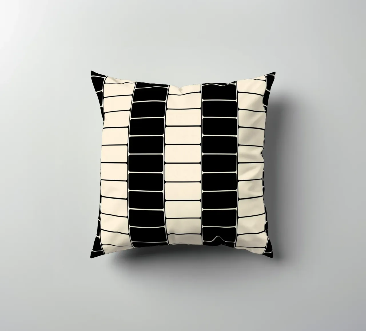 Black and white moody flow cuscino da TijanaArtStudio88
