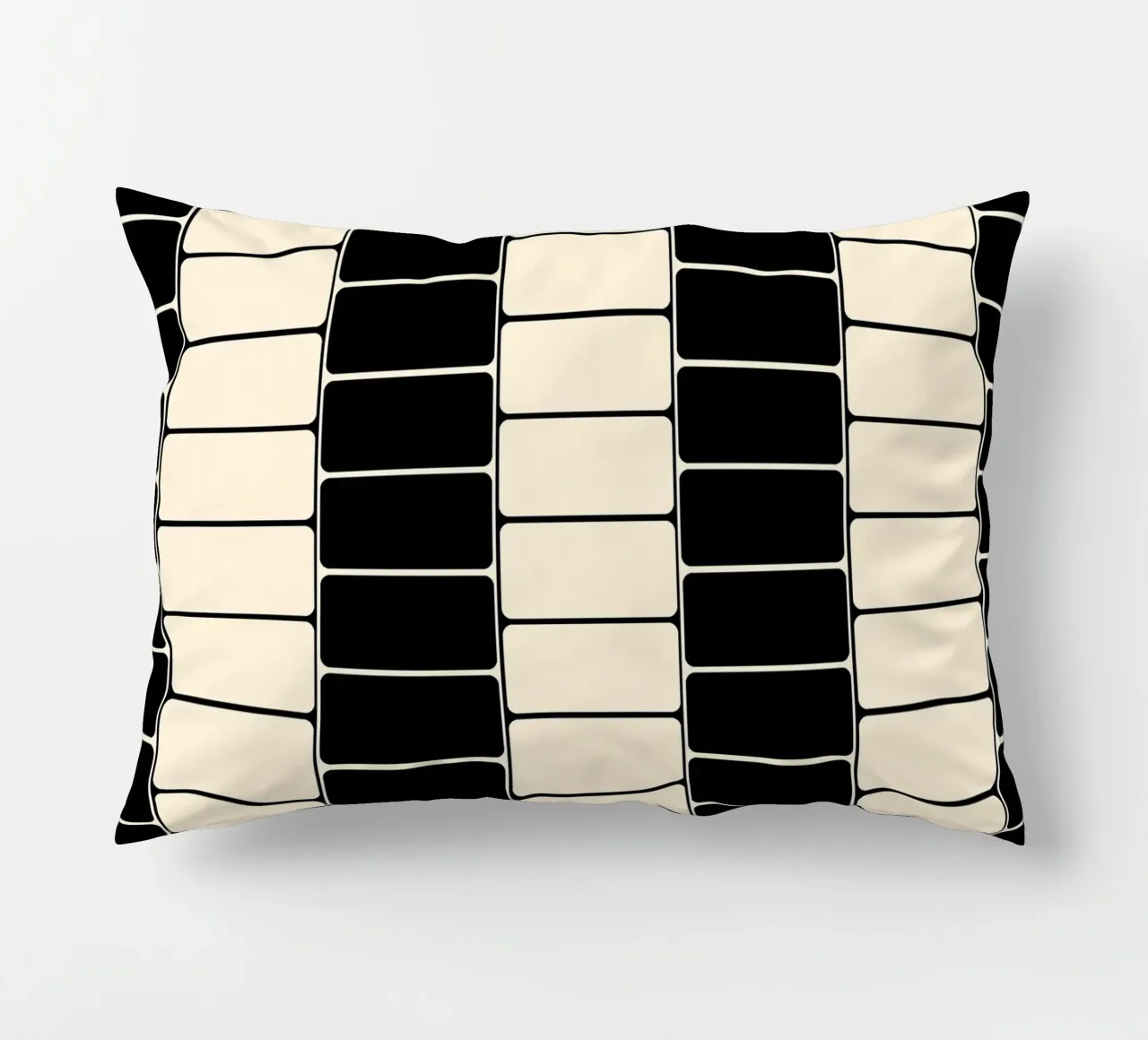 Black and white moody flow cuscino da TijanaArtStudio88