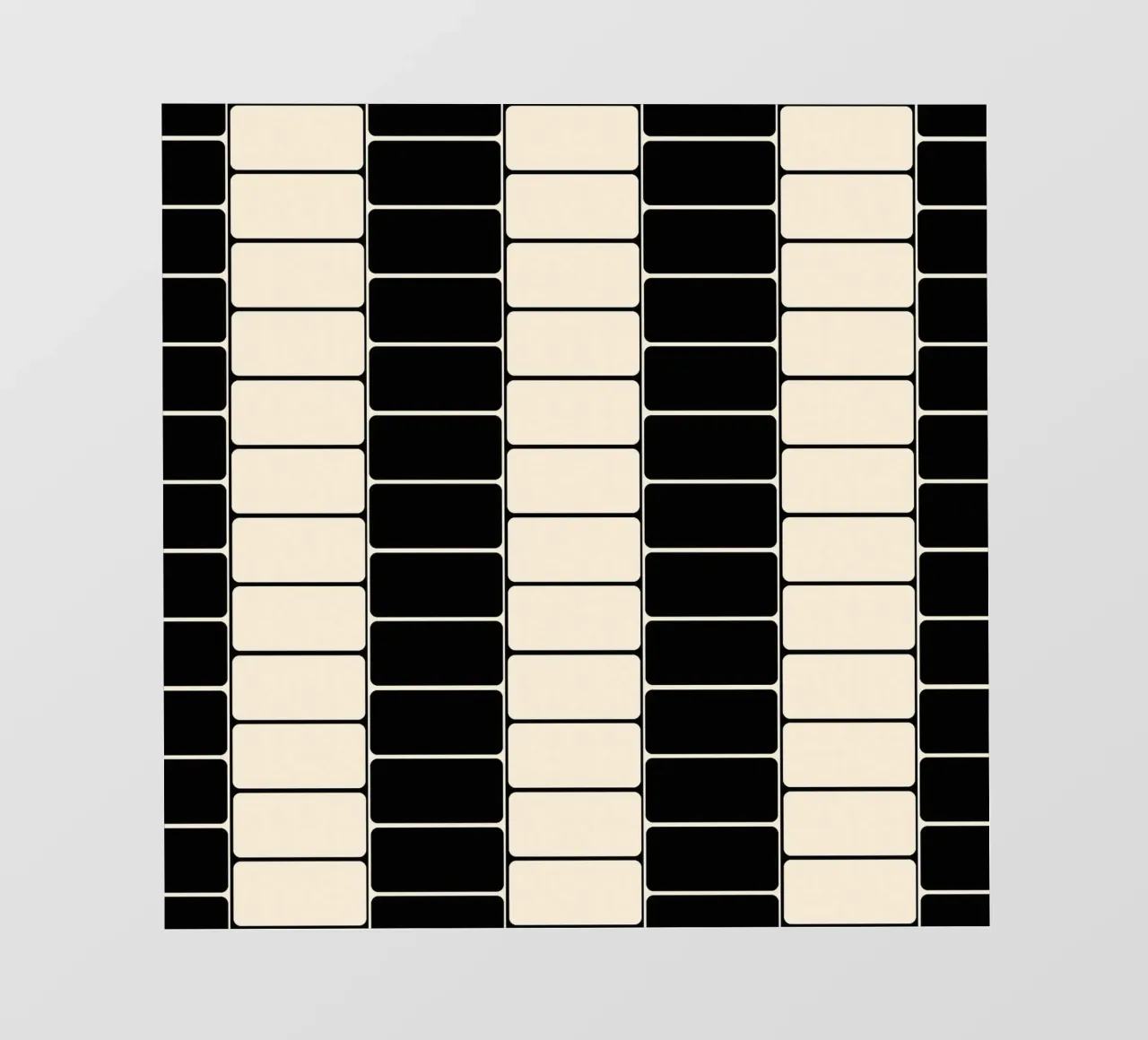 Black and white moody flow telo in pvc da TijanaArtStudio88