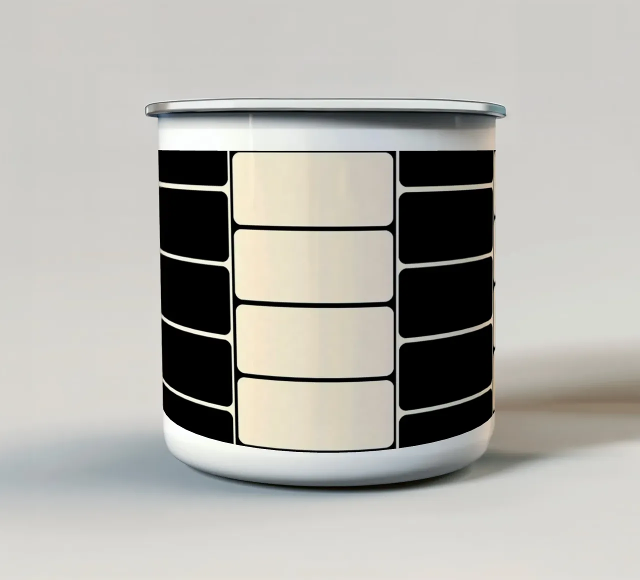 Black and white moody flow tazza in smalto da TijanaArtStudio88