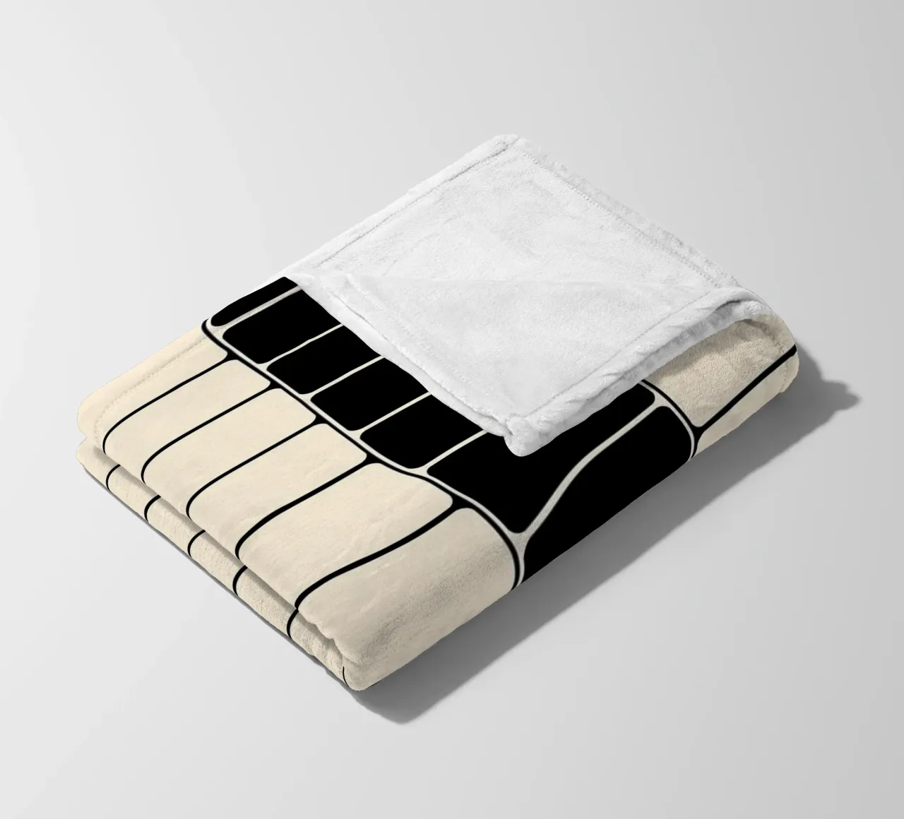 Black and white moody flow coperta in pile da TijanaArtStudio88