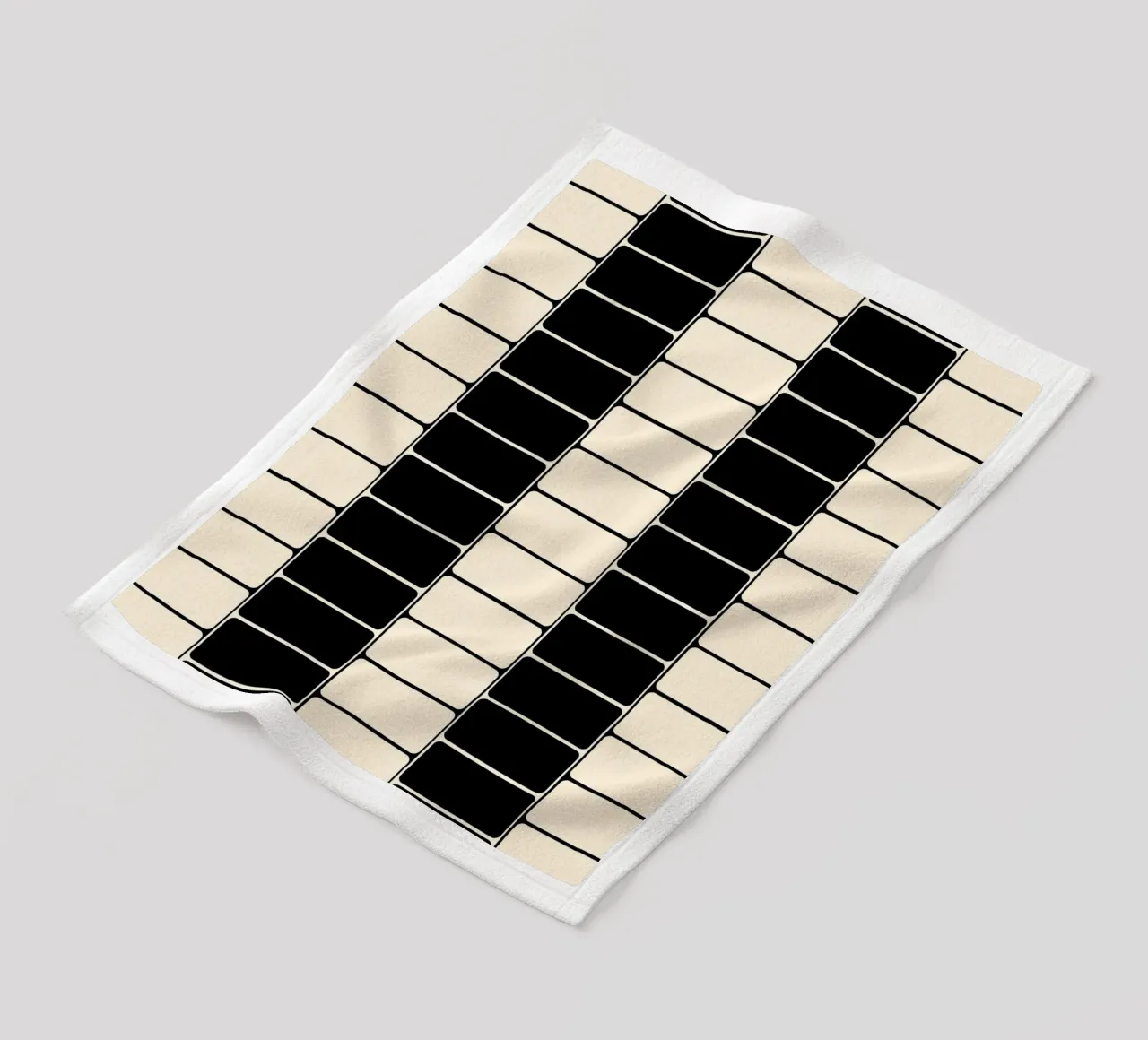 Black and white moody flow coperta in pile da TijanaArtStudio88