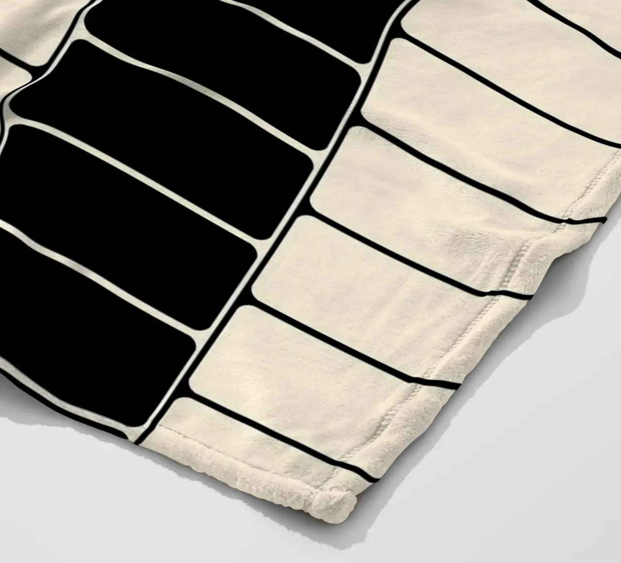 Black and white moody flow coperta in pile da TijanaArtStudio88