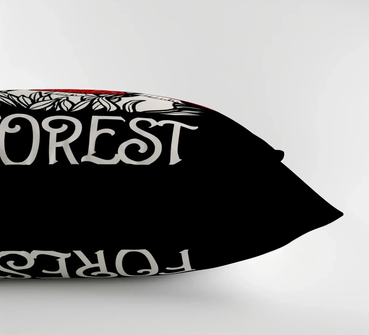 I am the forest Red mushrooms cuscino da TijanaArtStudio88