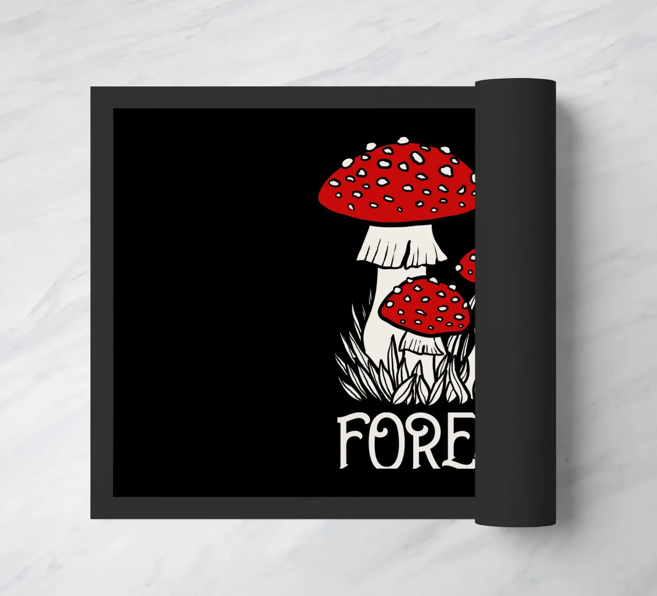 I am the forest Red mushrooms zerbino da TijanaArtStudio88