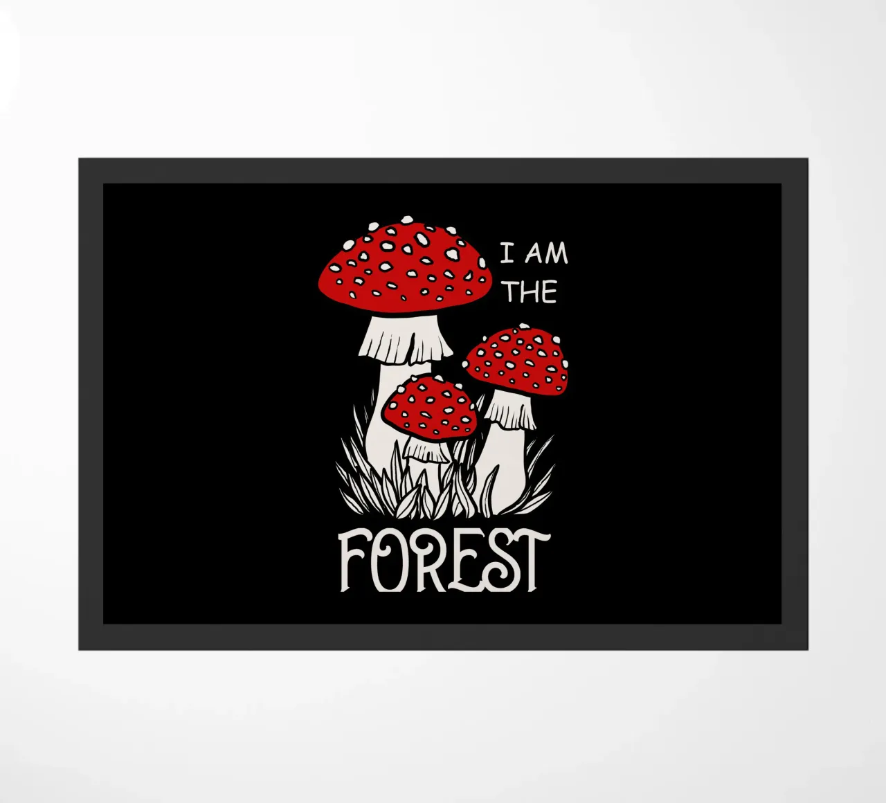 I am the forest Red mushrooms zerbino da TijanaArtStudio88