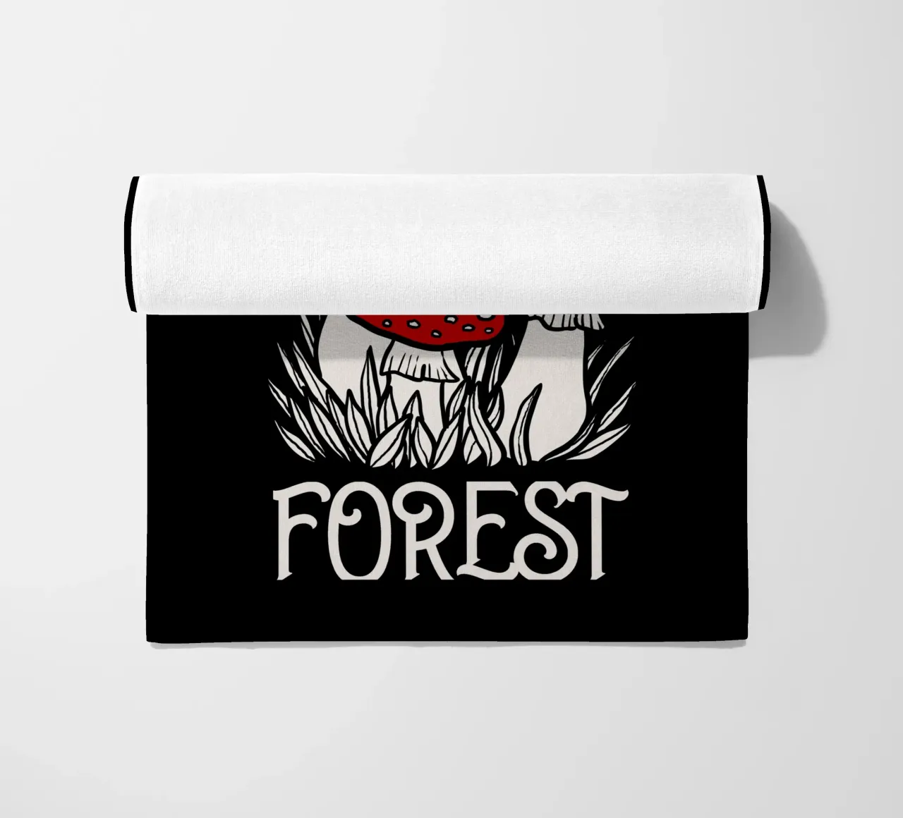 I am the forest Red mushrooms telo mare da TijanaArtStudio88