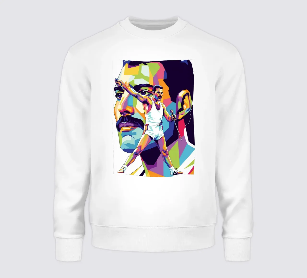 Ritratto pop art di Freddie Mercury #1 felpa da Hantamrata
