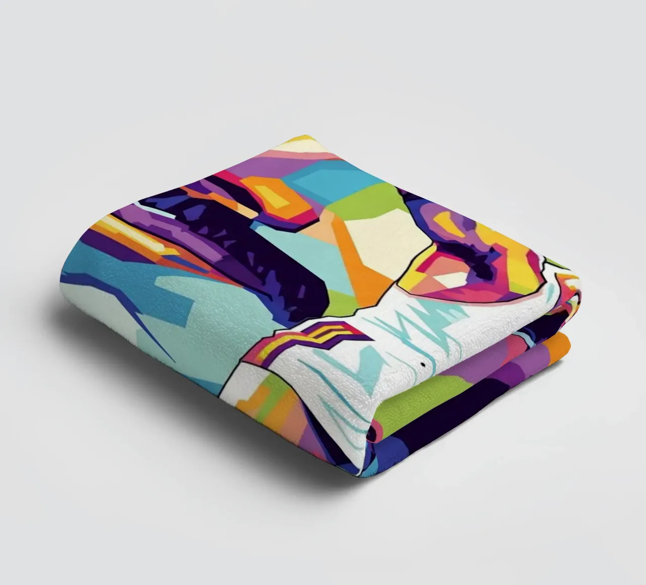 Freddie Mercury pop art portrait #1 towel by Hantamrata