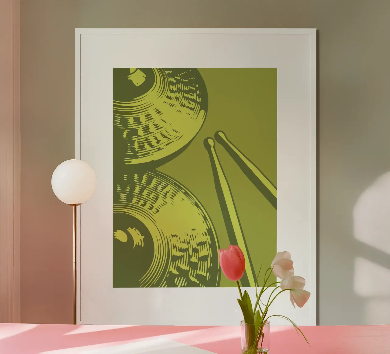 Cimbali poster con telaio in plastica da MUSIC EDITION