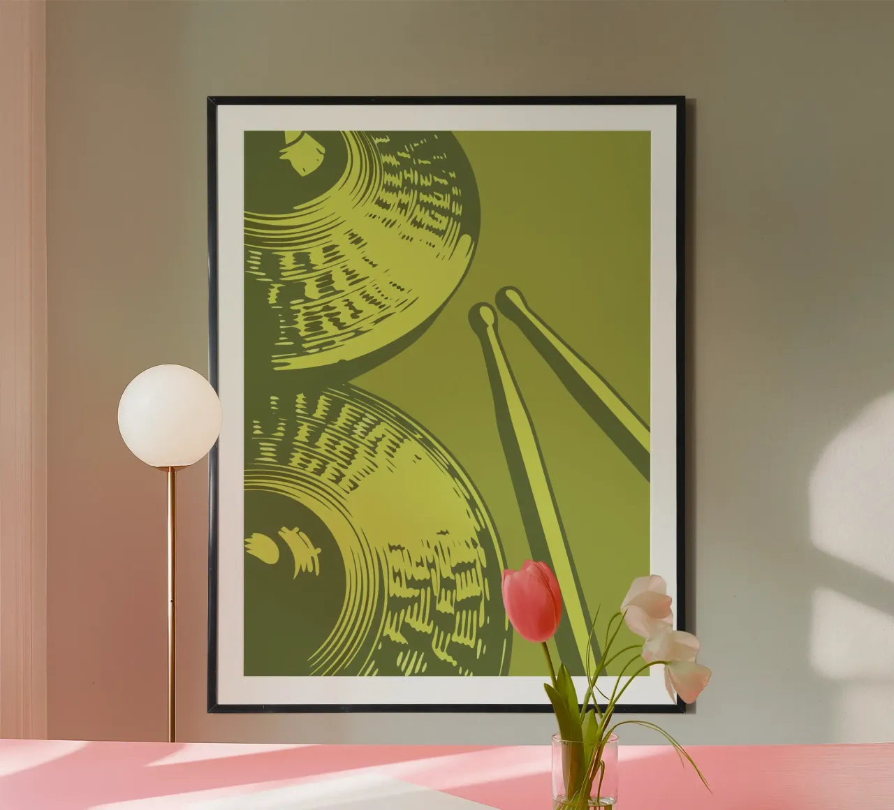 Cimbali poster con telaio in plastica da MUSIC EDITION