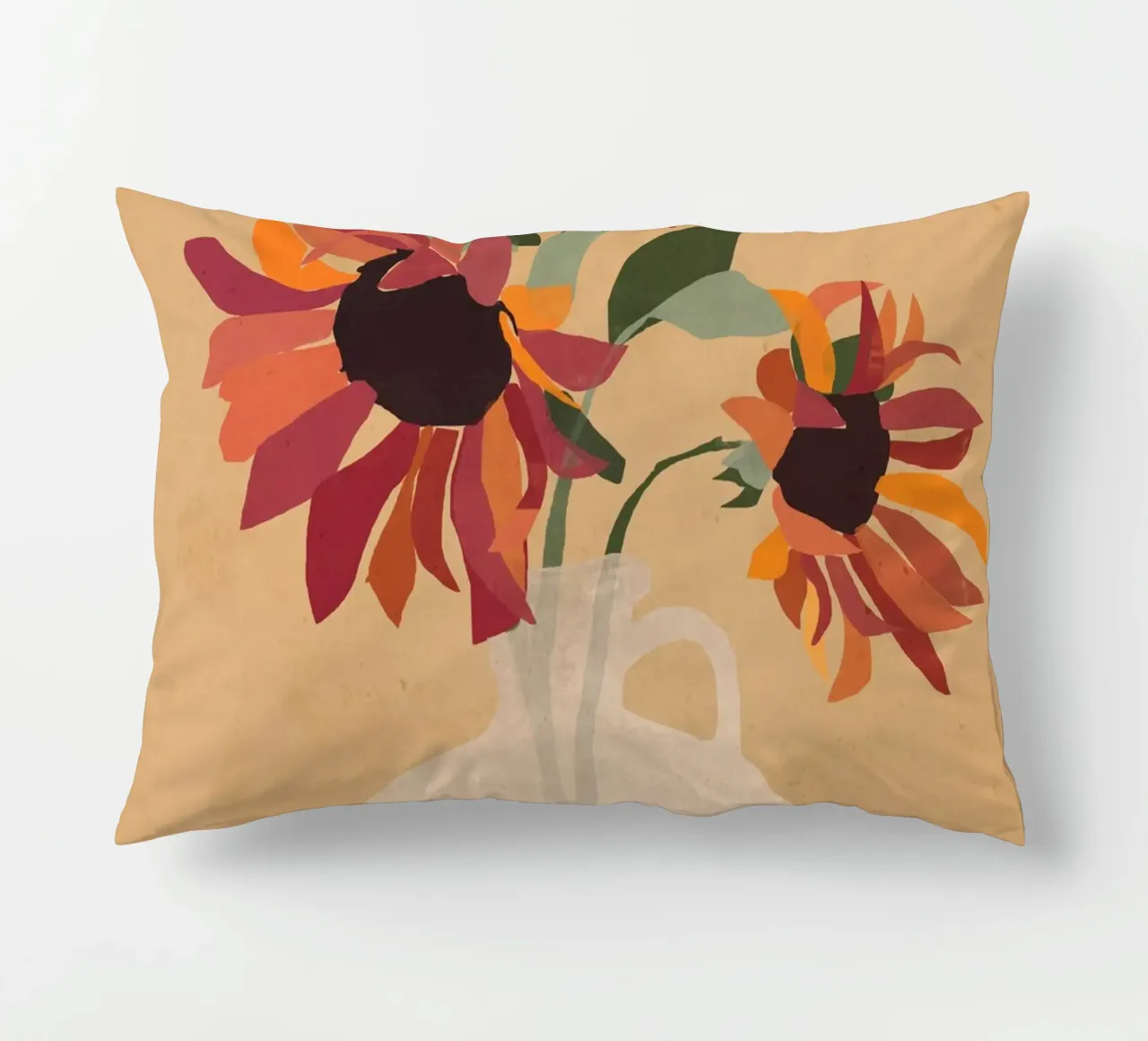 Sunflowers 8 decorative cushion by ThingDesign