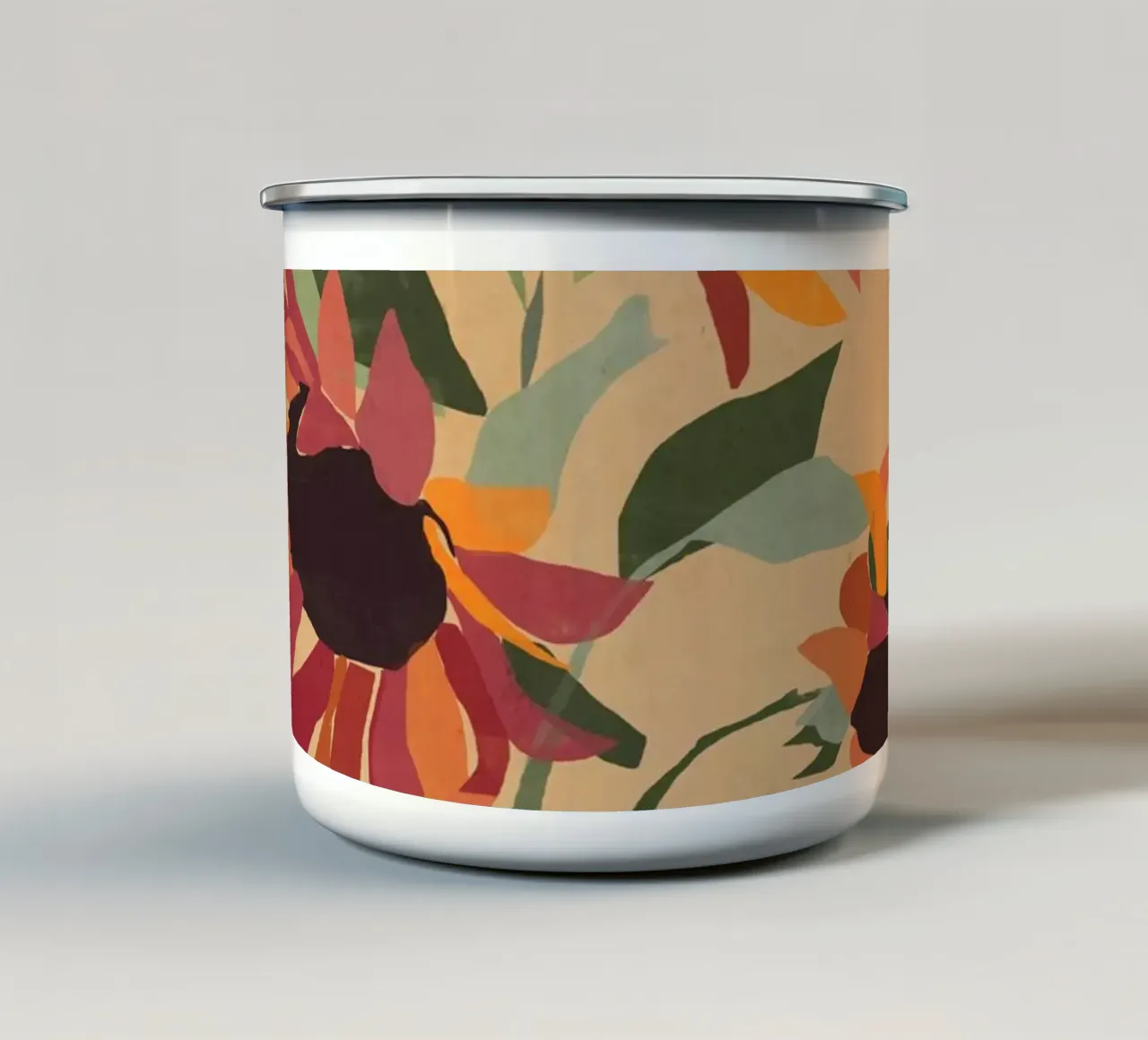 Girasoli 8 tazza in smalto da ThingDesign