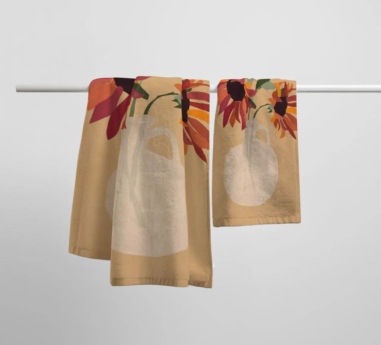 Sunflowers 8 towel by ThingDesign