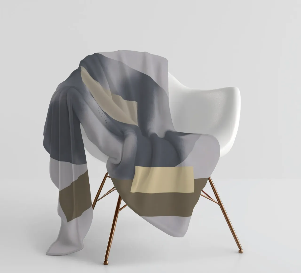 Sfumature di grigio geometriche coperta in pile da Little Dean