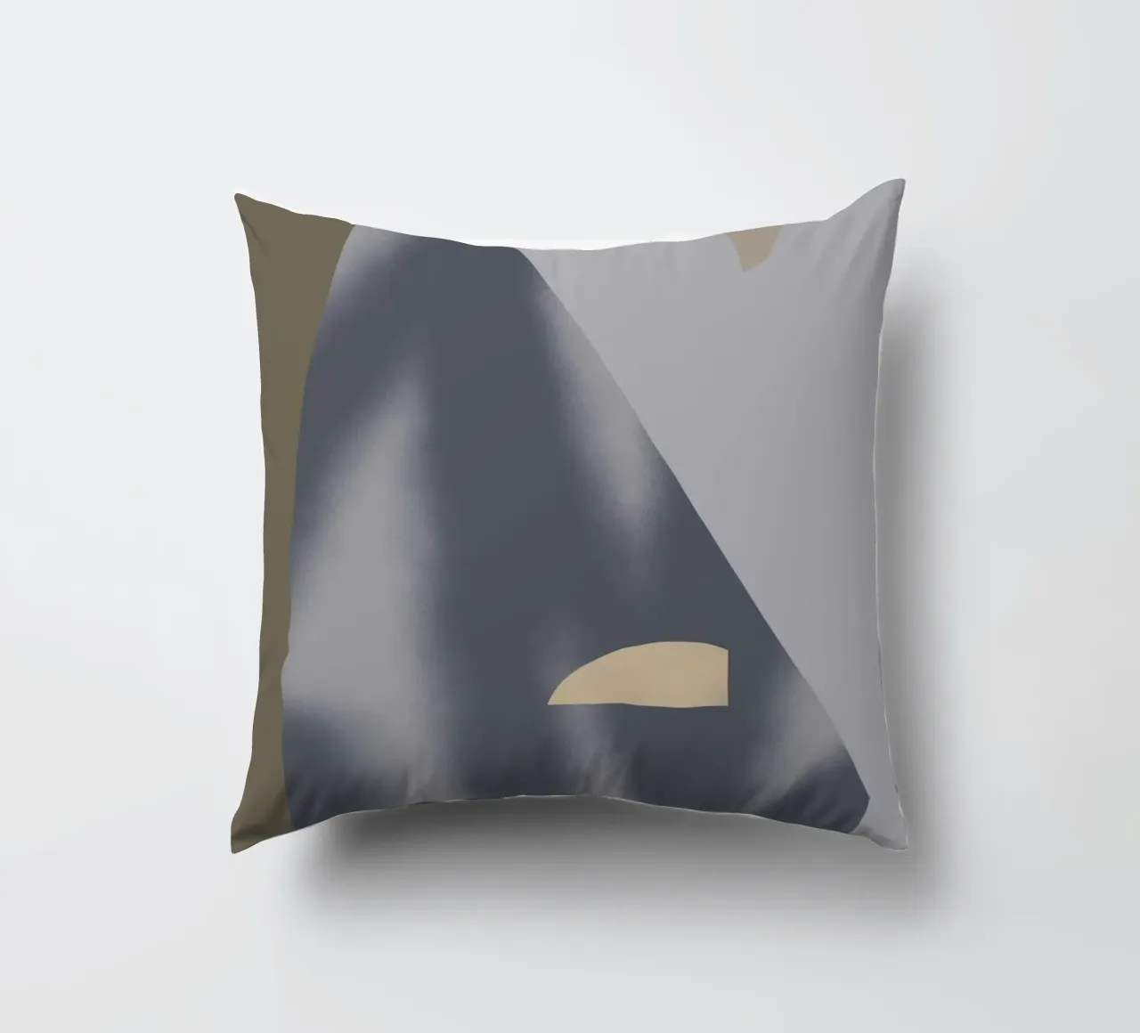 Sfumature di grigio geometriche 02 cuscino da Little Dean