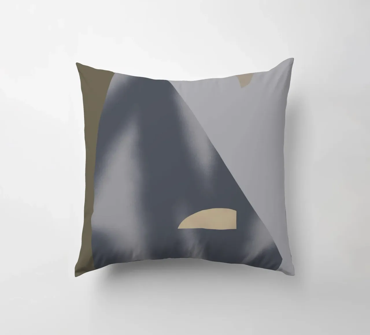 Sfumature di grigio geometriche 02 cuscino da Little Dean