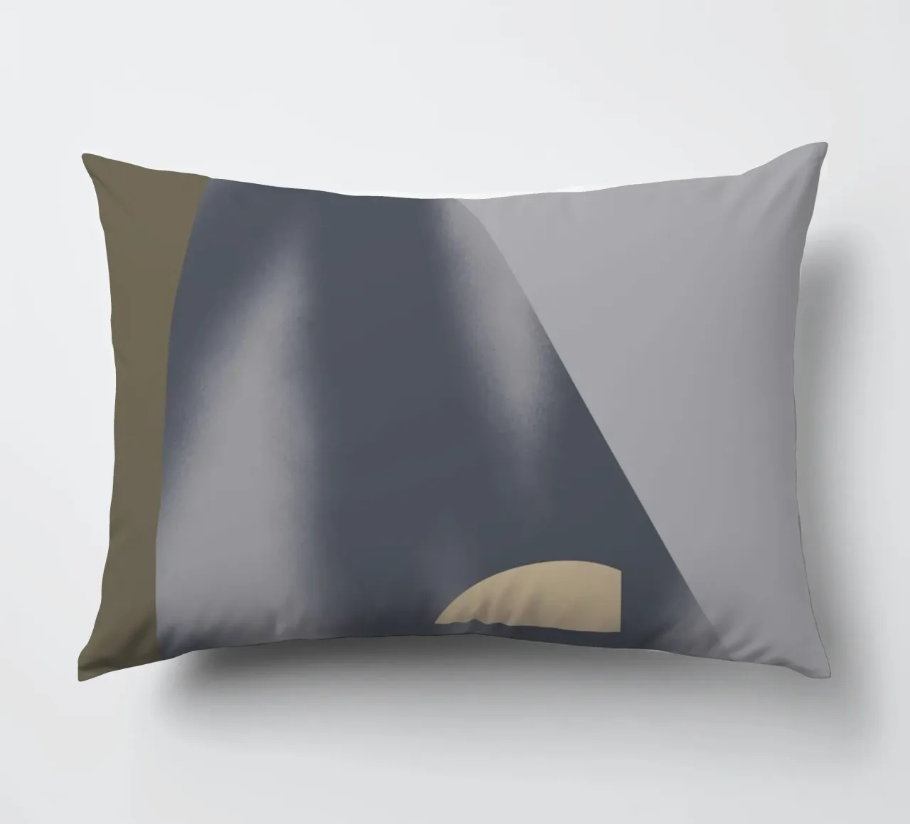 Sfumature di grigio geometriche 02 cuscino da Little Dean