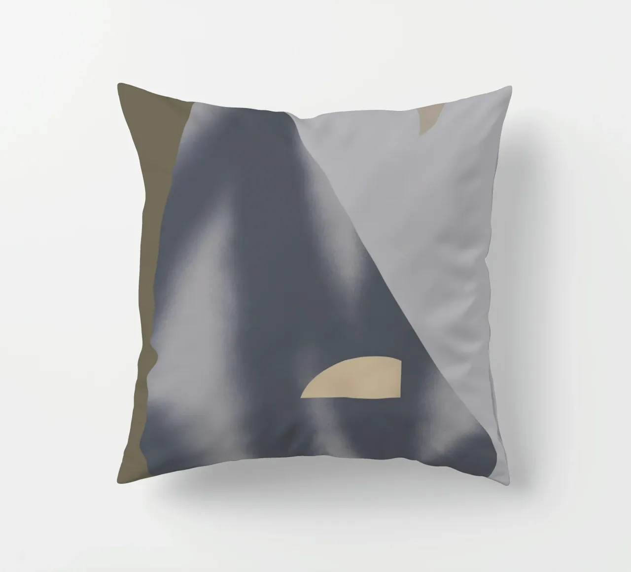 Sfumature di grigio geometriche 02 cuscino da Little Dean