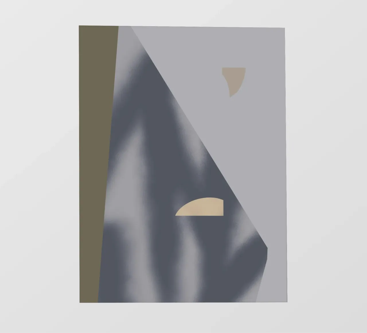Sfumature di grigio geometriche 02 telo in pvc da Little Dean