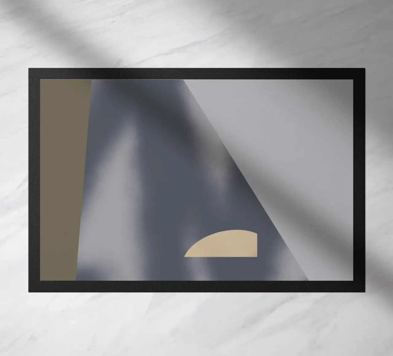 Sfumature di grigio geometriche 02 zerbino da Little Dean