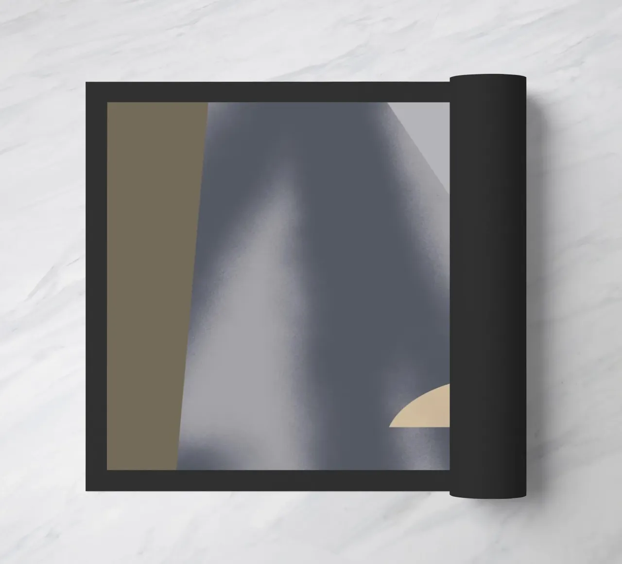 Sfumature di grigio geometriche 02 zerbino da Little Dean