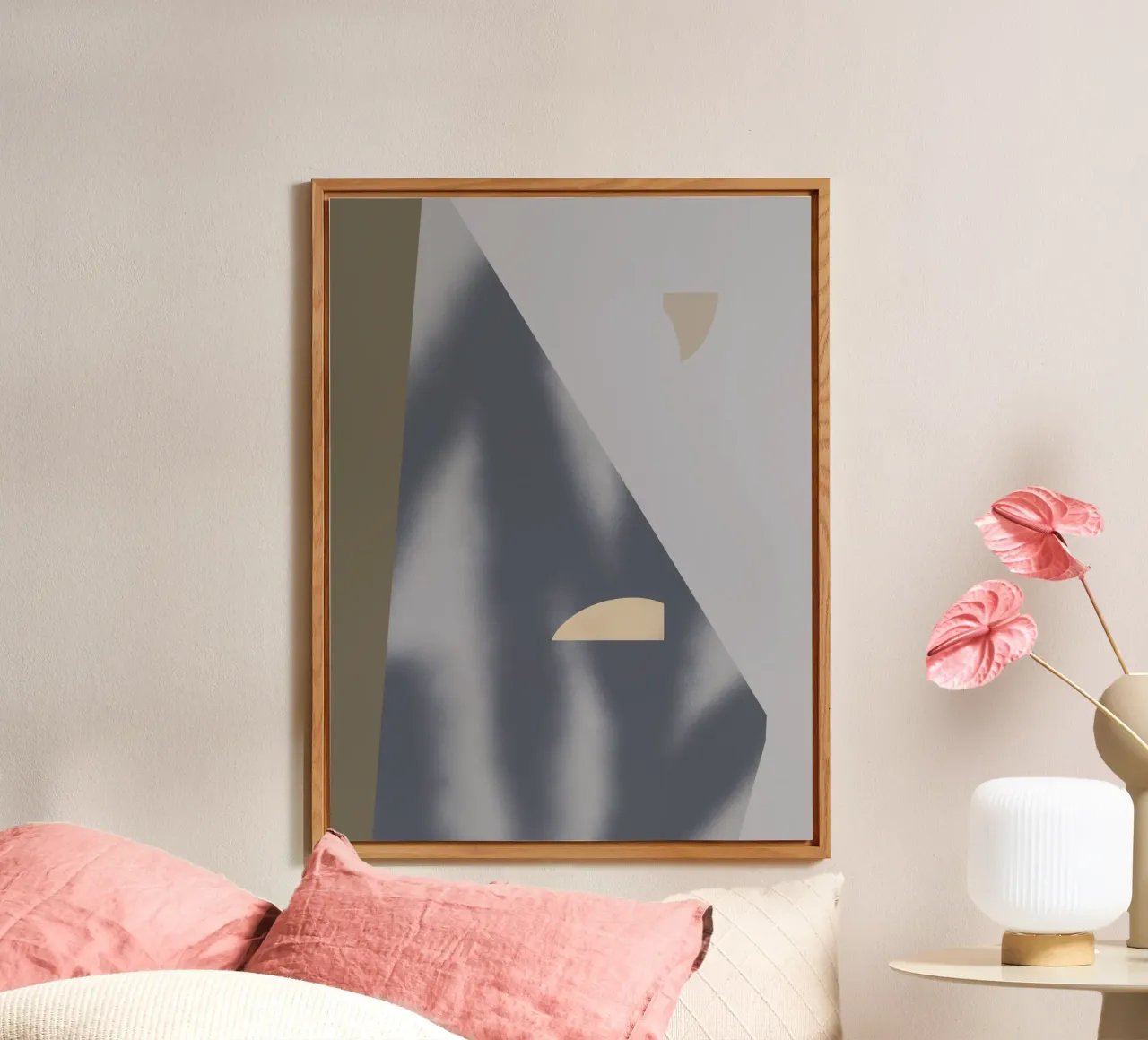 Sfumature di grigio geometriche 02 alluminio dibond da Little Dean