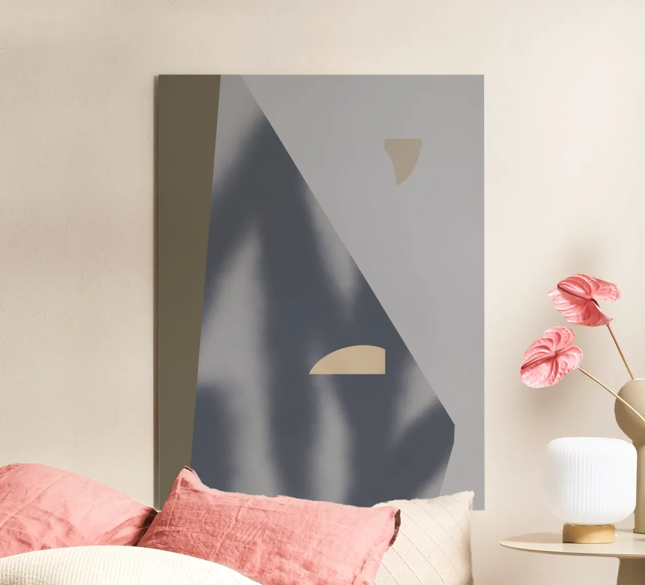 Sfumature di grigio geometriche 02 alluminio dibond da Little Dean