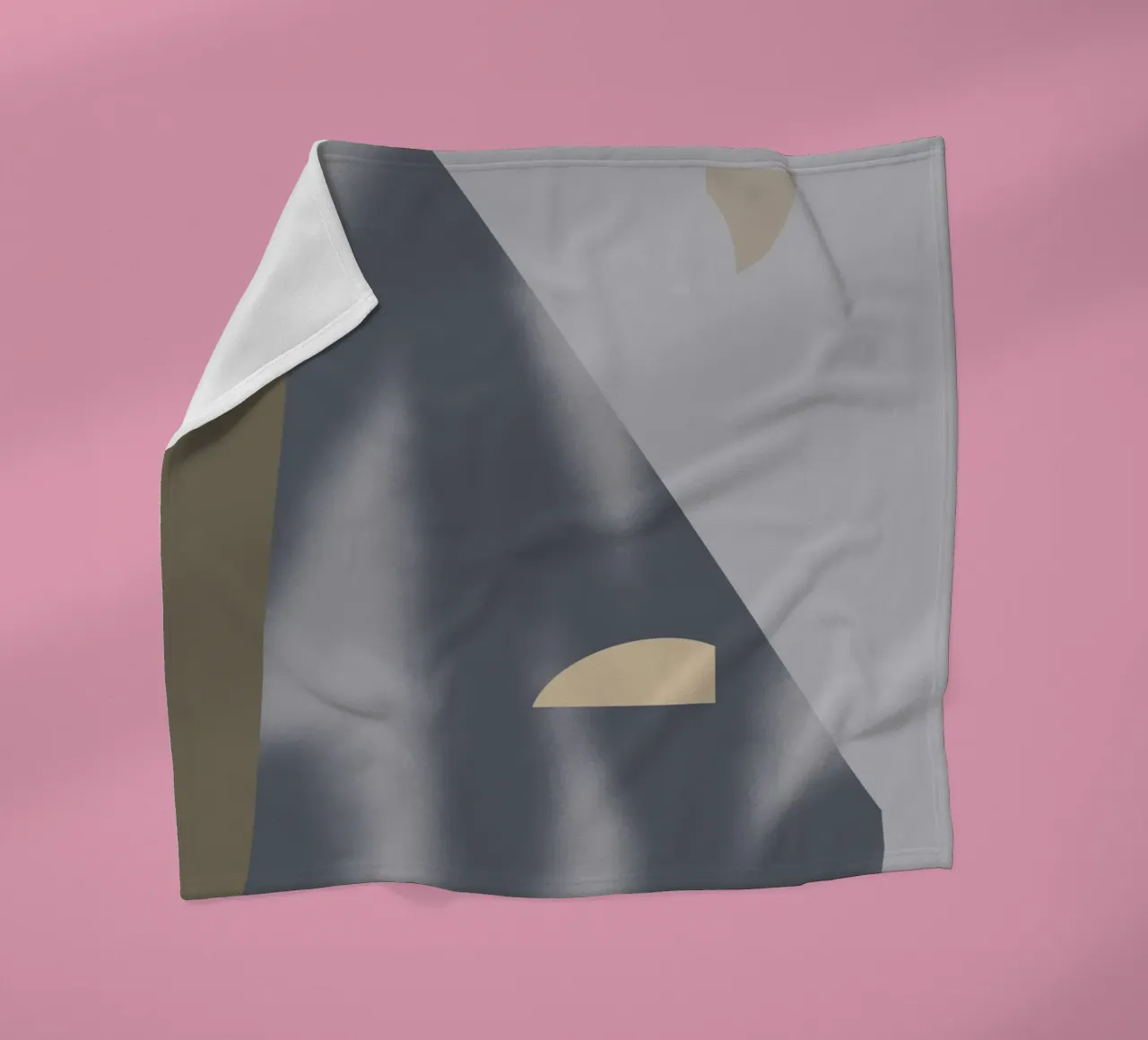 Sfumature di grigio geometriche 02 coperta in pile da Little Dean