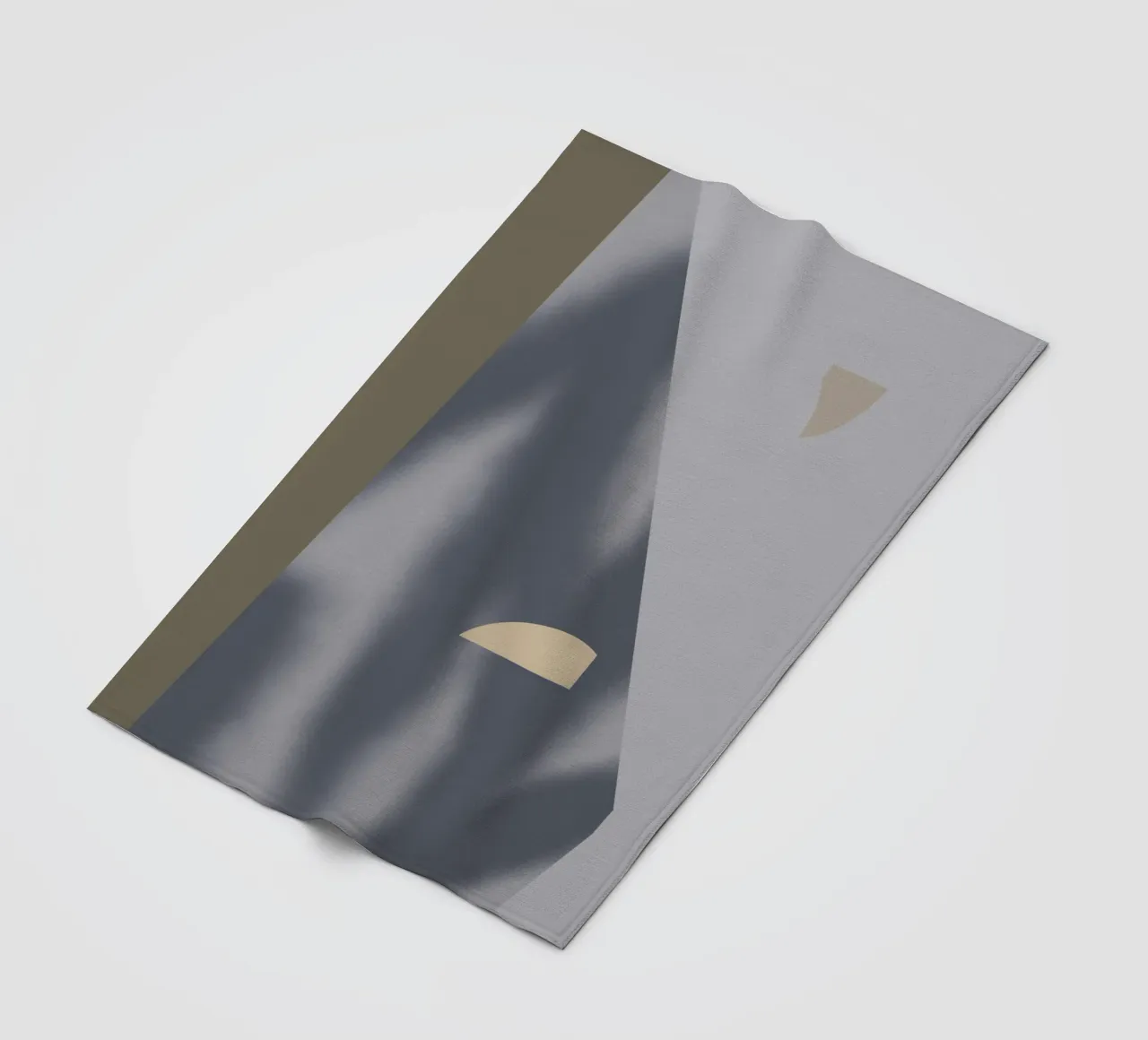 Sfumature di grigio geometriche 02 coperta in pile da Little Dean