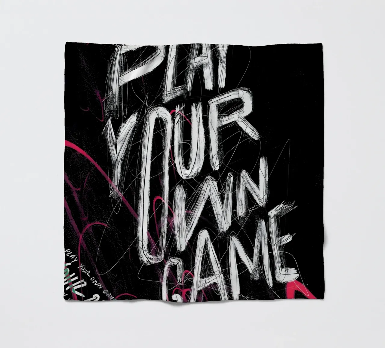 PLAY YOUR OWN GAME coperta in pile da Type & Tape