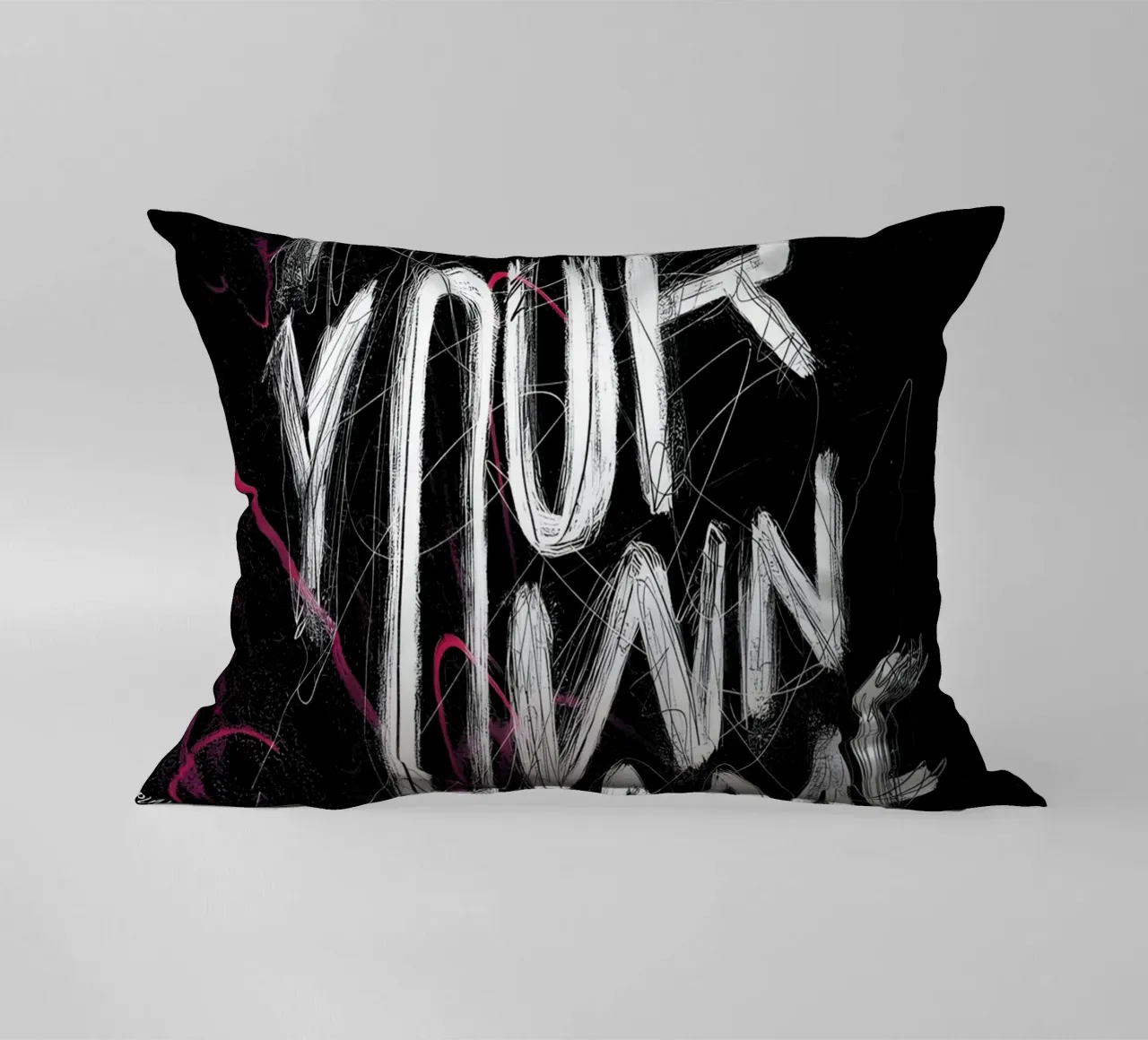 PLAY YOUR OWN GAME cuscino da Type & Tape