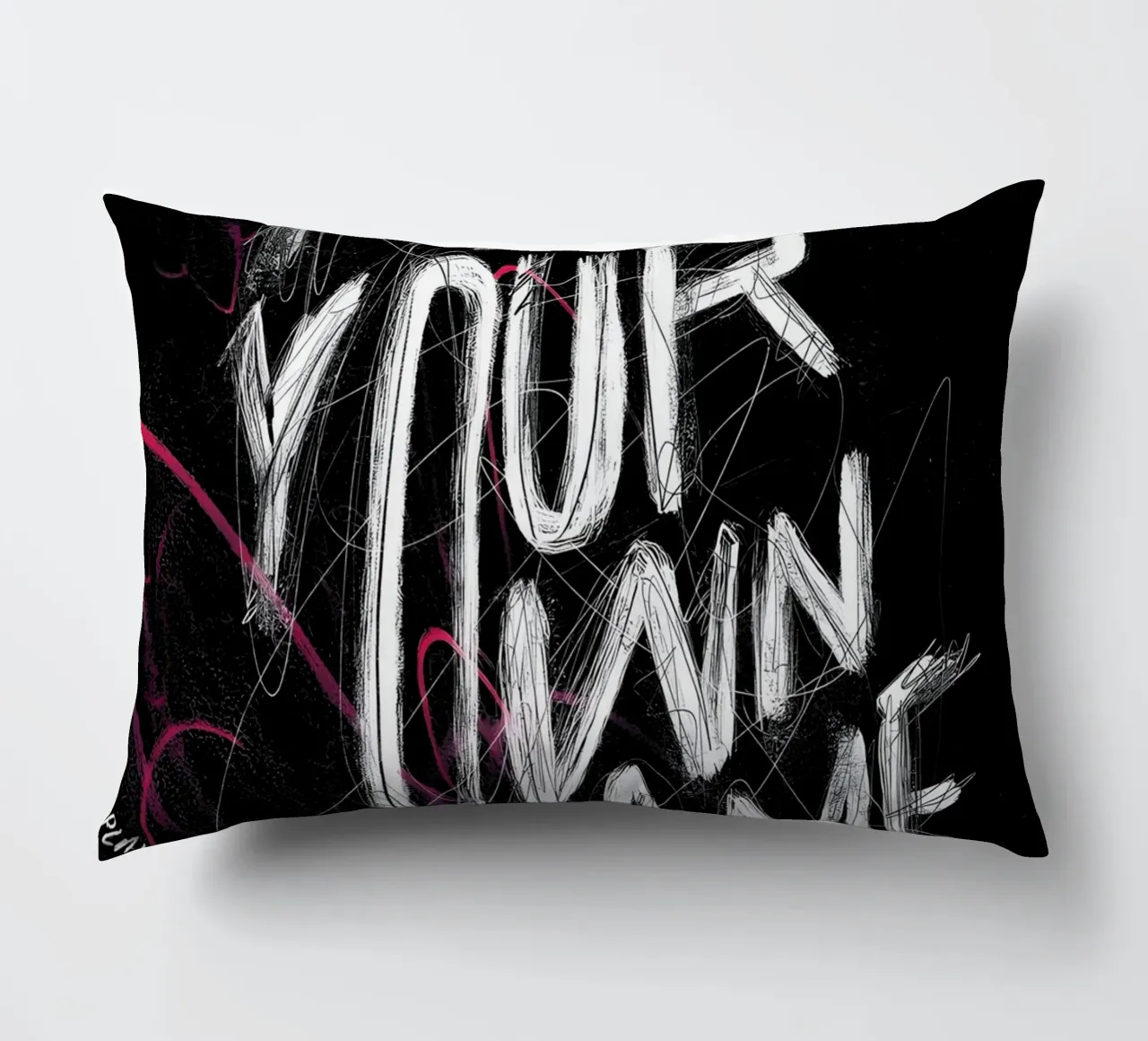 PLAY YOUR OWN GAME cuscino da Type & Tape