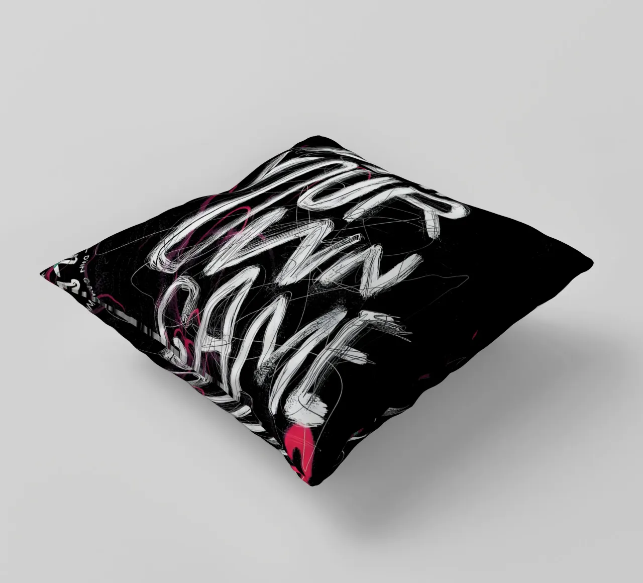 PLAY YOUR OWN GAME cuscino da Type & Tape