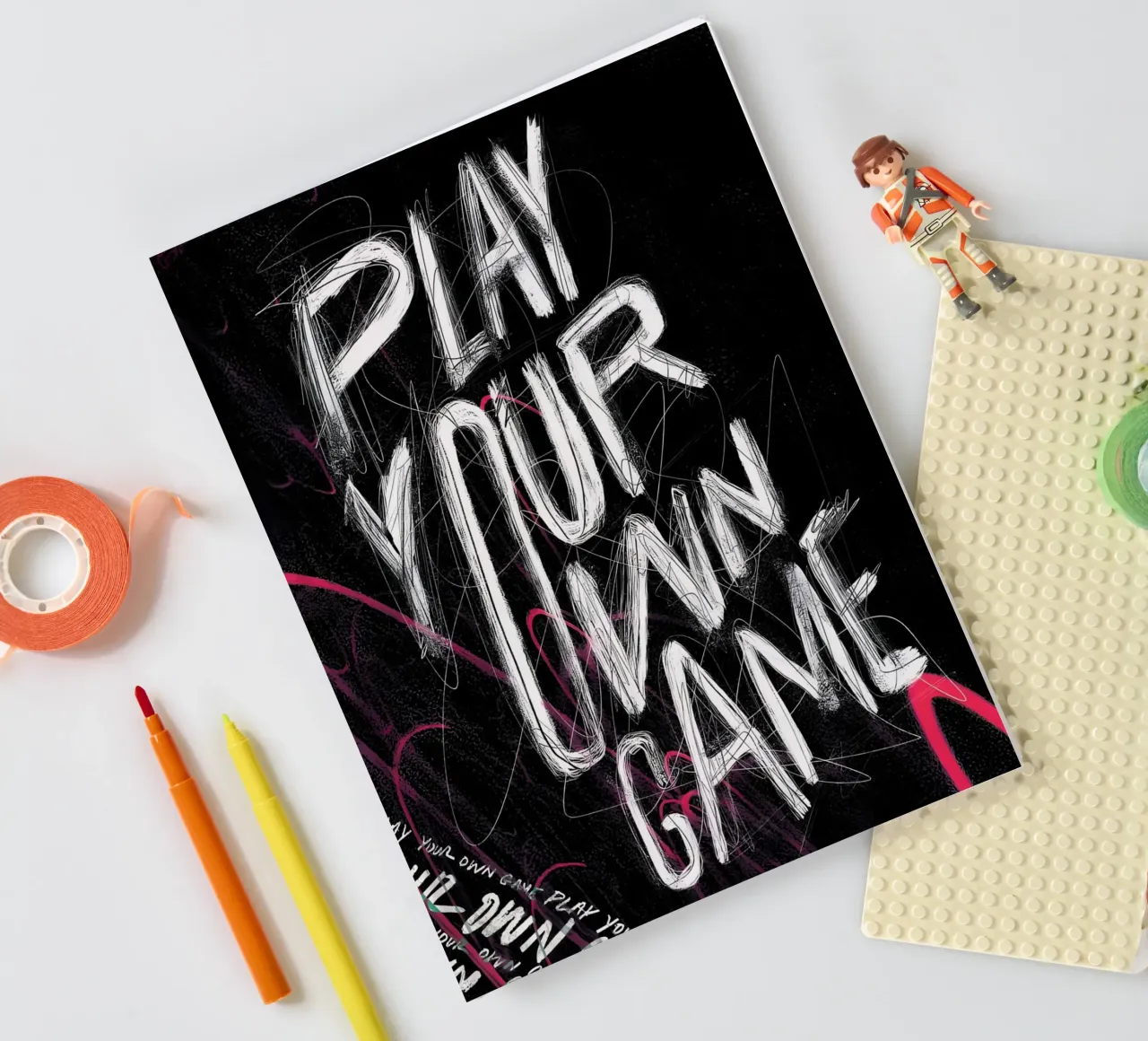 PLAY YOUR OWN GAME notebook by Type & Tape